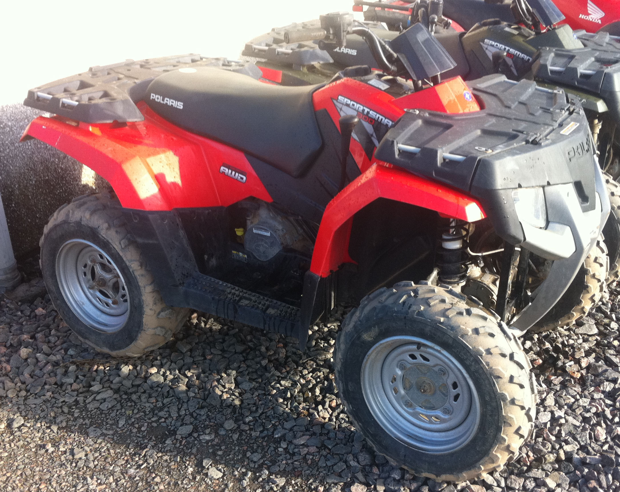 Polaris Sportsman 300 4x4 Red Mclaren Tractors