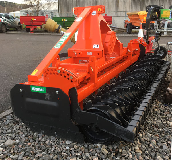 MTL RP150-300 3m rotary power harrow with packer roller for sale
