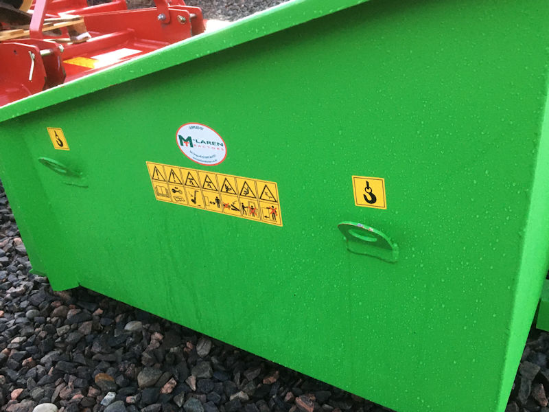 MTL 1.8m 6ft high volume heavy duty hydraulic tipping transport box for